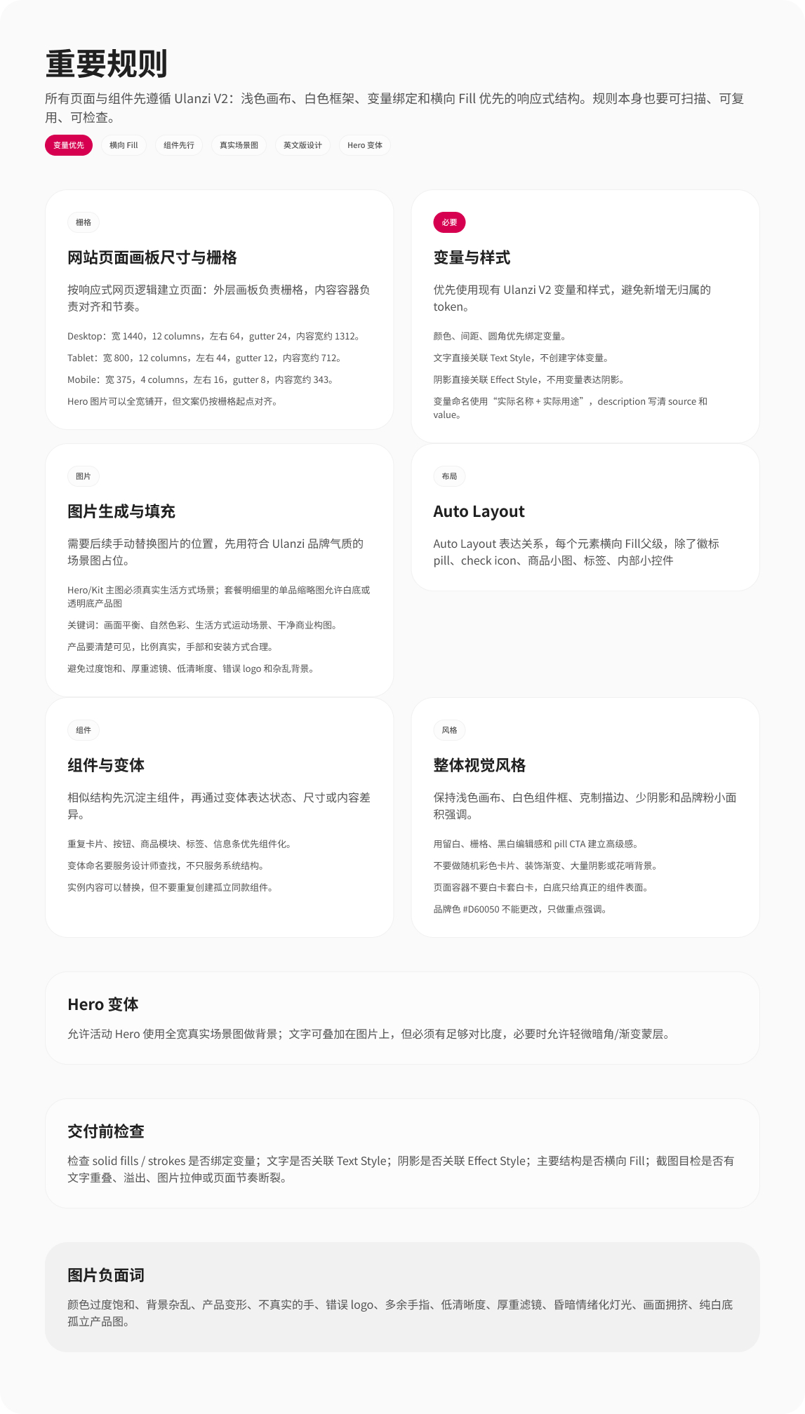 Ulanzi 设计系统页面二